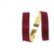 The Ribbon Roll 1.5" Glitter Veltex Gold-Backed Ribbon